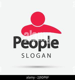 Icona persone,logo persona,illustrazione vettoriale Illustrazione Vettoriale