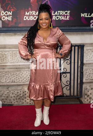 Serata stampa 'Death Drop' tenuta al Garrick Theater, Charing Cross Road - Arrivi con: Marisha Wallace dove: Londra, Regno Unito quando: 27 maggio 2021 credito: Mario Mitsis/WENN Foto Stock