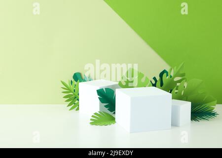 Composizione con podio per il vostro design e la pubblicità Foto Stock