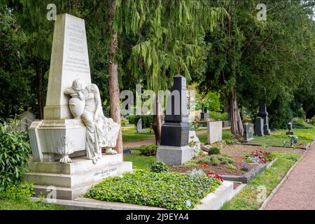 Deutschland, NRW, Düren, Evangelischer Friedhof, Grabmal Leopold Hoesch Foto Stock
