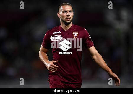 Torino, Italia. 20 maggio 2022. Marko Pjaca del Torino FC si gioca durante la serie Una partita di calcio tra Torino FC e AS Roma. Credit: Nicolò campo/Alamy Live News Foto Stock