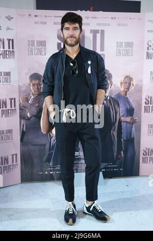 Alfonso Bassave partecipa alla fotocall del film "Without You i Can't" (Sin ti No Puedo) al cinema Paz di Madrid. Foto Stock