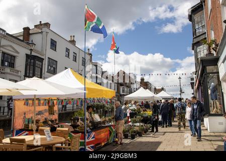 Lymington, città di mercato, splendida città di mercato georgiana nella New Forest, situata sulla costa tra Southampton e Bournemouth, Inghilterra, Regno Unito Foto Stock