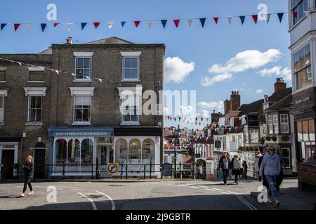 Lymington, città di mercato, splendida città di mercato georgiana nella New Forest, situata sulla costa tra Southampton e Bournemouth, Inghilterra, Regno Unito Foto Stock