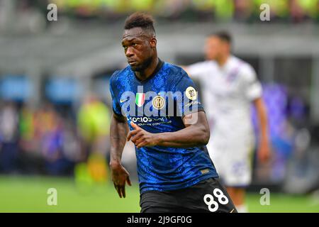 Milano, Italia. 22nd maggio 2022. Felipe Caicedo (88) di Inter ha visto nella serie un incontro tra Inter e Sampdoria a Giuseppe Meazza a Milano. (Photo Credit: Gonzales Photo/Alamy Live News Foto Stock