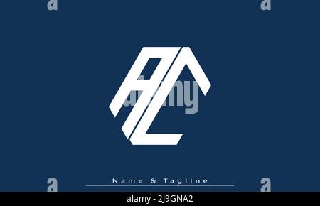 Lettere alfabetiche iniziali logo monogramma AC , CA Illustrazione Vettoriale