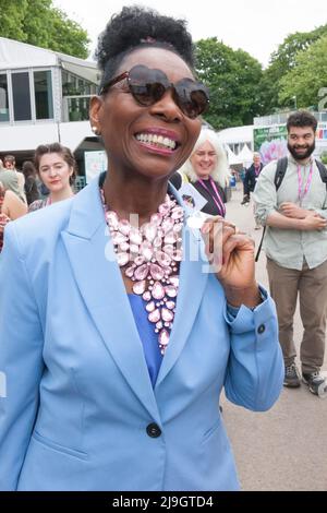 Londra, UK, 23 maggio 2022: Ambasciatore uscente della RHS Floella Benjamin. Anna Watson/Alamy Live News Foto Stock