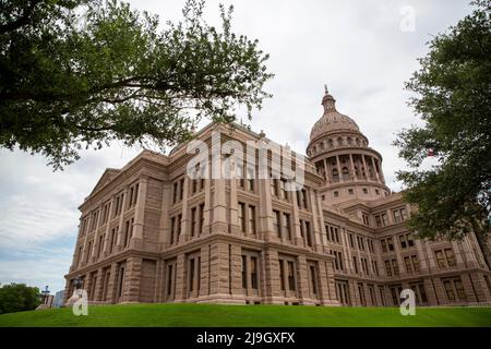 Austin, Stati Uniti. 18th maggio 2022. Il Campidoglio del Texas si trova ad Austin, Texas, il 18 maggio 2022. (Stephanie Tacy/Sipa USA) Credit: Sipa USA/Alamy Live News Foto Stock