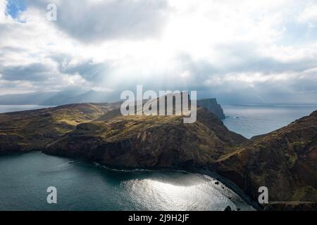 Ponta de Sao Lourenco - la bella penisola dell'isola di Madeira, Portogallo. Foto Stock