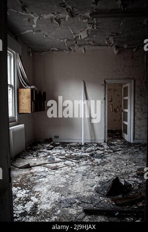 Documentario di Fairmile Asylum, Wallingford 2011, prima dell'inizio dei lavori di costruzione. Foto Stock