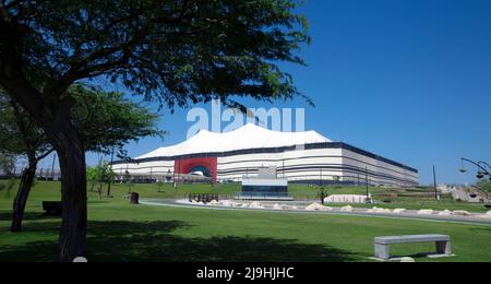 Al Bayt Stedium lo stadio ospiterà la partita di apertura della Coppa del mondo FIFA 2022 e le partite fino alle semifinali QATAR 24-05-2022 Foto Stock