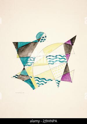 Art by David Kakabadzé - Abstraction based on Sails, II (1921) Foto Stock