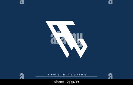 Lettere alfabetiche iniziali logo monogramma AG , GA Illustrazione Vettoriale