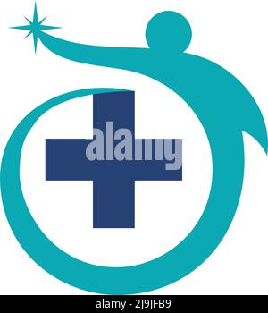 Persone Salute medica logo icona Illustrazione Brand Identity Illustrazione Vettoriale
