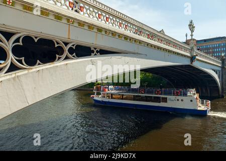 Lendal Bridge sul fiume Ouse a York. Foto Stock