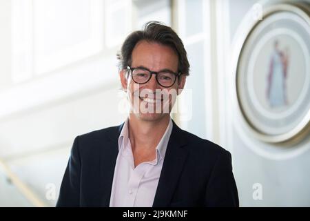 Berlino, Germania. 24th maggio 2022. Sebastian Nordmann, direttore artistico della Konzerthaus Berlin, si trova dopo una conferenza stampa alla Konzerthaus Berlin. Credit: Christophe Gateau/dpa/Alamy Live News Foto Stock