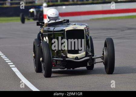 Jeremy Brewster, Frazer Nash Geoghegan Special, a F P Fane Trophy, un singolo pilota, gara di venti minuti per la catena pre-guerra, Frazer Nash, Goodwood Foto Stock