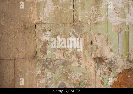 Vecchio muro di pietra trama, vintage parete sfondo Foto Stock