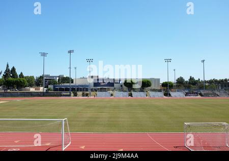 FULLERTON CALIFORNIA - 22 MAGGIO 2020: Titan Track Complex presso la California state University Fullerton, CSUF. Foto Stock