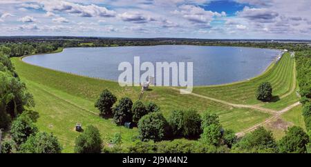 Riserva Island Barn. West Molesey, Surrey, Inghilterra. Foto Stock