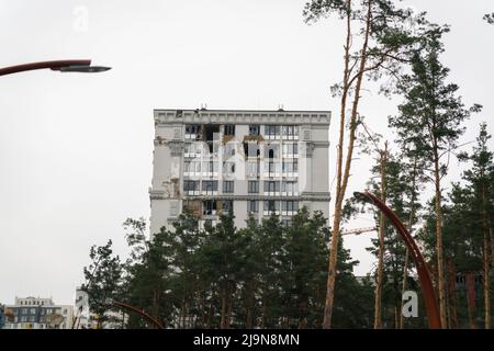 20.05.2022 Irpin e Kyiv regione, Ucraina: Guerra in Ucraina. Aggressione dell'esercito russo Foto Stock