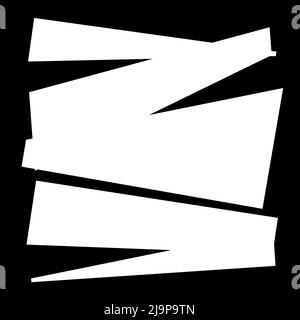 Elemento di effetto struttura di frattura, spaccatura, spaccatura. Illustrazione vettoriale di stock, grafica clip-art Illustrazione Vettoriale