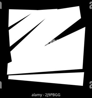 Elemento di effetto struttura di frattura, spaccatura, spaccatura. Illustrazione vettoriale di stock, grafica clip-art Illustrazione Vettoriale