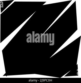 Elemento di effetto struttura di frattura, spaccatura, spaccatura. Illustrazione vettoriale di stock, grafica clip-art Illustrazione Vettoriale