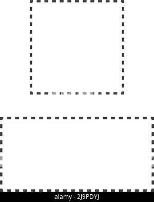 Fogli di lavoro con forme geometriche punteggiate per bambini - colorazione, taglio e disegno.Pronta-a-stampa, forme geometriche esercizi di insegnamento per bambini, geometrici. Illustrazione Vettoriale