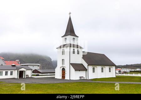 Chiesa di Landa sulle Isole Westman, Islanda Foto Stock