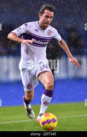 Stadio Carlo Castellani, Empoli, 27 novembre 2021, Alvaro Odriozola (Fiorentina) durante Empoli FC vs ACF Fiorentina (archivio ritratti) - IT Foto Stock