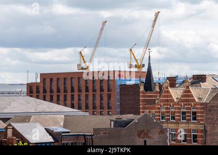 I tetti di Carrington Street nel centro di Nottingham 2022 maggio, Nottinghamshire Inghilterra Regno Unito Foto Stock