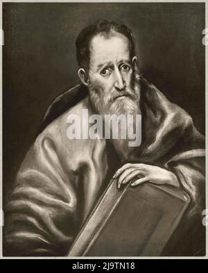 Un disegno di San Bartolomeo, uno dei dodici discepoli di Gesù, di El Greco Foto Stock