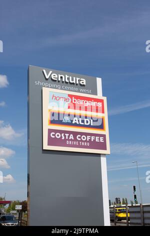 Centro commerciale Ventura, Tamworth, Staffordshire Foto Stock