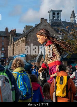Glasgow, Scozia, Regno Unito. 10th novembre 2021: Amal e Storm a Govan nel Cop26 a Glasgow. Foto Stock