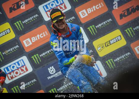 Tim Gajser, vincitore di una gara a Maggiora il 7-8 2022 maggio Foto Stock