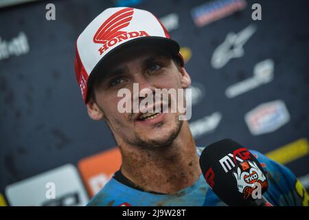 Tim Gajser, vincitore di una gara a Maggiora il 7-8 2022 maggio Foto Stock