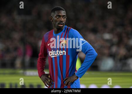 Sydney, Australia. 25th maggio 2022; stadio Accor, Sydney Olympic Park, Sydney, Australia; Calcio post-stagione, A-League All Stars Versus FC Barcelona: Ousmane Dembele di Barcellona Credit: Action Plus Sports Images/Alamy Live News Credit: Action Plus Sports Images/Alamy Live News Foto Stock