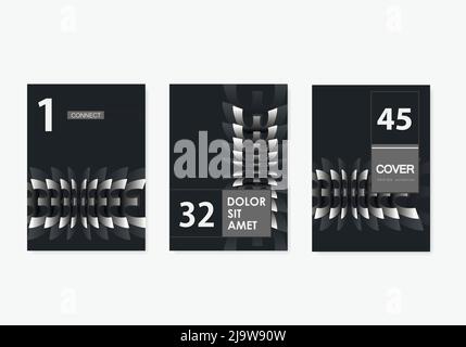 Moderno banner 3D con forme tagliate in carta. Vector design banner moderno e alla moda Illustrazione Vettoriale