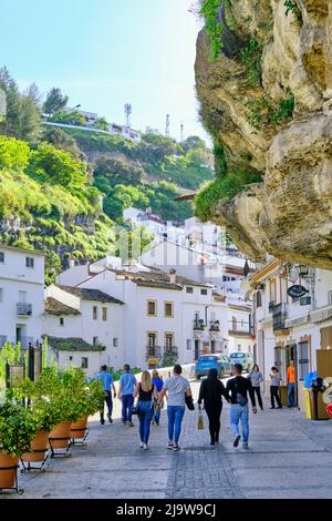 Setenil de las Bodegas, Andalusia. Spagna Foto Stock