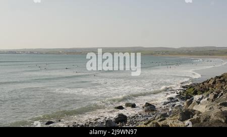 Lahinch e dintorni in County Clare Irlanda. Foto Stock