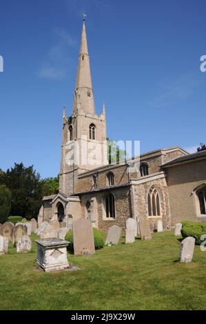 St Margaret of Antioch Church, Hemingford Abbots, Cambridgeshire Foto Stock