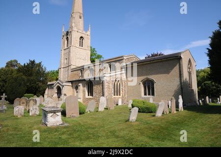 St Margaret of Antioch Church, Hemingford Abbots, Cambridgeshire Foto Stock