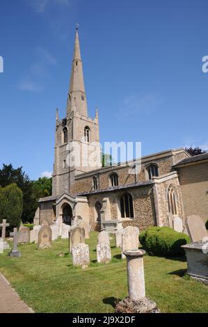 St Margaret of Antioch Church, Hemingford Abbots, Cambridgeshire Foto Stock