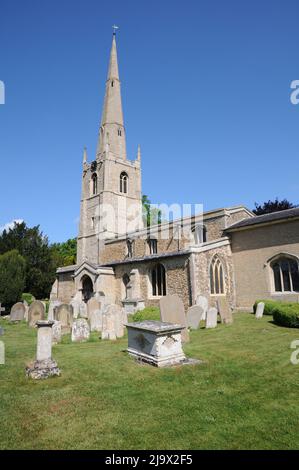 St Margaret of Antioch Church, Hemingford Abbots, Cambridgeshire Foto Stock