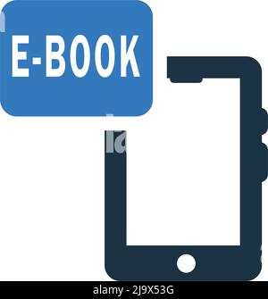 Online, istruzione, e-book icona. Design elegante e vettore completamente modificabile per uso commerciale, file stampati e presentazioni, materiali promozionali, Illustrazione Vettoriale