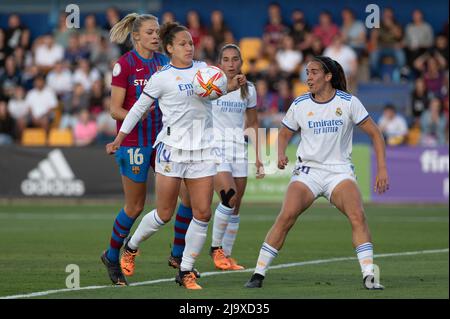 Alcordon, Spagna. 25th maggio 2022. Semifinale della Queen Cup di calcio spagnola: FC Barcelona vs Real Madrid allo Stadio Municipale di Santo Domingo di ad Alcorcon. Alcorcon, Madrid, 25 maggio 2022 900/Cordon Press Credit: CORDON PRESS/Alamy Live News Foto Stock