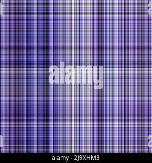 Colore tartan diagonale viola peri dell'anno texture motivo senza cuciture. Gingham tonale, grunge controllare texture sfondo trendy. Lavaggio bianco e blu tenue Foto Stock