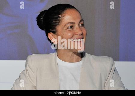 Napoli, Italia. 25th maggio 2022. Rosanna Marziale chef, durante le celebrazioni del 130th° anniversario del giornale 'il Mattino', che si sono svolte presso il teatro di corte del Palazzo reale di Napoli. Napoli, Italia, 25 maggio 2022. (Foto di Vincenzo Izzo/Sipa USA) Credit: Sipa USA/Alamy Live News Foto Stock
