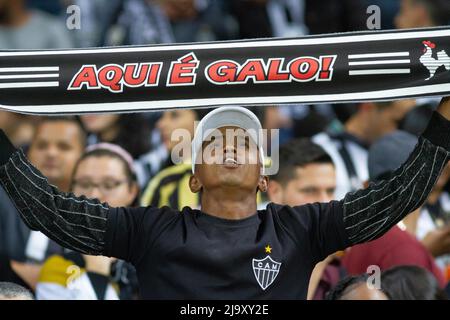 Belo Horizonte, Brasile. 25th maggio 2022. MG - Belo Horizonte - 05/25/2022 - LIBERTADORES 2022 ATLETICO -MG X TOLIMA - Atletico-MG tifosi durante una partita contro Tolima allo stadio Mineirao per il campionato Copa Libertadores 2022. Foto: Fernando Moreno/AGIF/Sipa USA Credit: Sipa USA/Alamy Live News Foto Stock